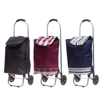 Shoppingväska på hjul med stålkonstruktion