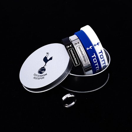 Fotbollsklubbs vapenarmband [rund ask] 4 armband + ring [Tottenham Hotspur]