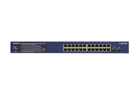 Netgear Smart GS724TP - switch - 24 porter - smart - rackmonterbar