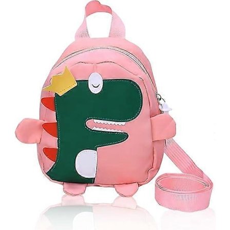 Barn Dinosaurie Ryggsäck Barn Förskola Ryggsäck Kindergarten Barnkammare Ryggsäck Canvas Dagryggsäck Söta Cartoon Barn Ryggsäck Väska med Säkerhet An