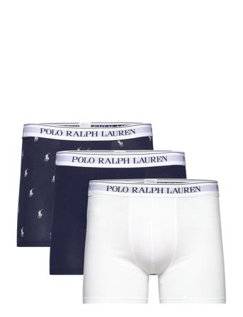 Polo Ralph Lauren Underwear Stretch Cotton Boxer Brief 3-Pack Marinblå