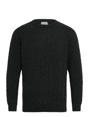 Lindbergh | Lambswool Raglan Cable O-Neck Knit | M