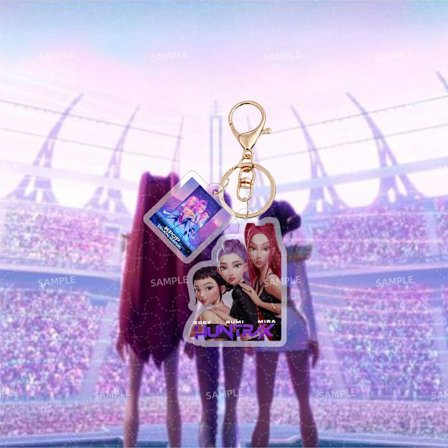 KPOP Akryl Nøkkelring Veske Anheng Tilbehør Smykker Stjerne Surround Julegave 1 stk