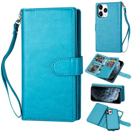 Iphone 12 Mini - 9-korts 2in1 Magnet/fodral - Blå Blue Blå