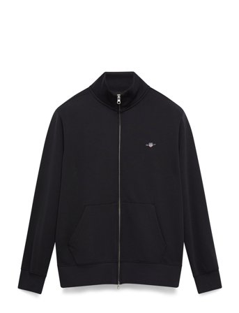 GANT Reg Shield Full Zip Sweat - Black - XL