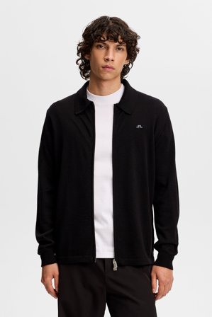 Kaleb Merino Cardigan / Black