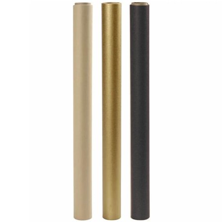Pen Store Gift wrap 3-pack 50cm x 5m Kraft/Gold/Black