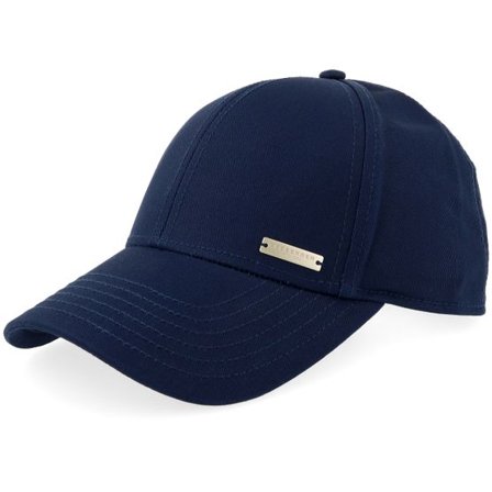 Seeberger - Blå adjustable Keps - Baseball Cap Jeans Adjustable @ Hatstore