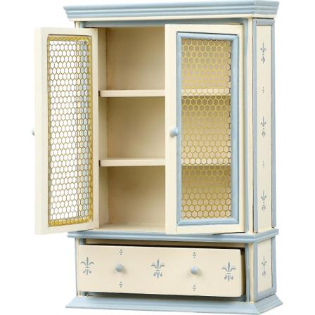 Miniatyrbokhylle i dukkehus, skapmodell, miniatørmøbler, dekorasjon, leker (14X6CM, beige)