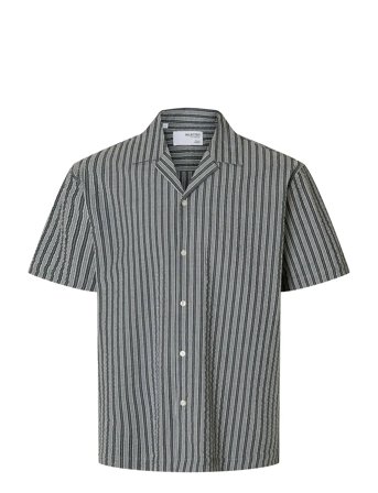 Selected | Slhrelaxed-Ace Seersucker Ss Shirt | M