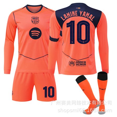 FC Barcelona 25/26 Langermet - Yamal, Messi langermet trøye inkludert sokker