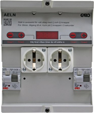 Garo AELN 210-2 Insats tid- och temperaturstyrd 10A utan mätning, Elfördelning & strömförsörjning