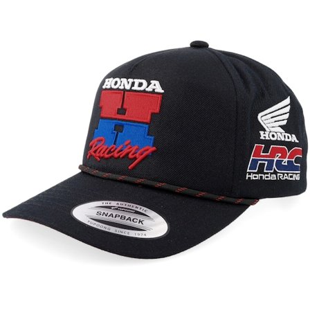 Fox - Zwart adjustable Cap - Honda Black A-Frame Adjustable @ Hatstore