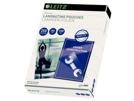 LEITZ Laminat A4 250mic klar 100/fp - Lyreco - Kontorsmaskiner - Laminering - Laminat - A4