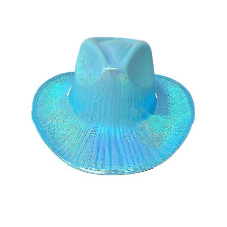 Rave Party Cowboy Hat, Perlemor Cowboy Hat, Stor Bremskjerm Western Hat