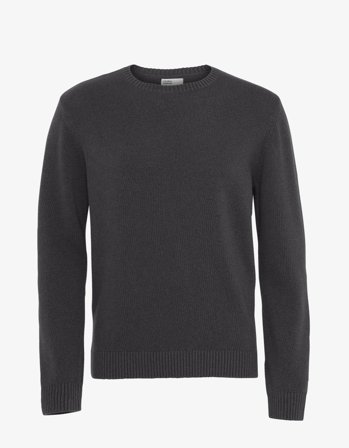 Classic Merino Wool Crew - Lava Grey - M