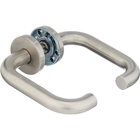 304 rostfria dörrhandtag, delat branddörrlås handtag, a