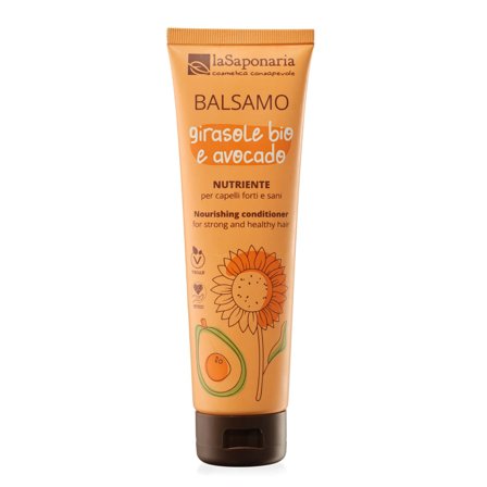 LA SAPONARIA Capelli e Cute Balsamo nutriente - Girasole Bio e Avocado 150ml - Balsamo Nutriente Capelli