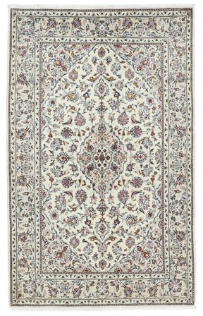 Keshan Fine Vloerkleed Handgeknoopt 140X220 Geel/Bruin Perzië