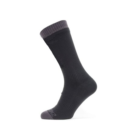 Sealskinz Waterproof Warm Weather Mid Length Sock Men workout socks Black S