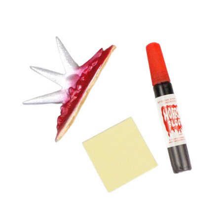 Halloween Bloody Scars Patch Sett Zombie-tema Fest Fotorekvisitter Dekormateriale for Halloween Jenter Gutter Sminkefest