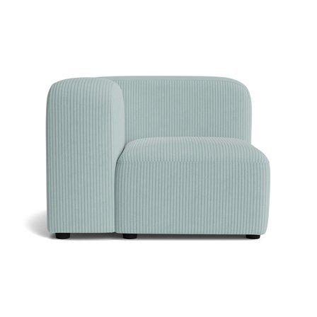 Milo hjørnemodul, venstrevendt - Lincoln Pastel Blå - 100x100x72 - Sofa