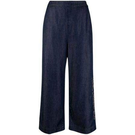 Karl Lagerfeld, Logo Culotte Blauw, Dames, Maat:S,Katoen