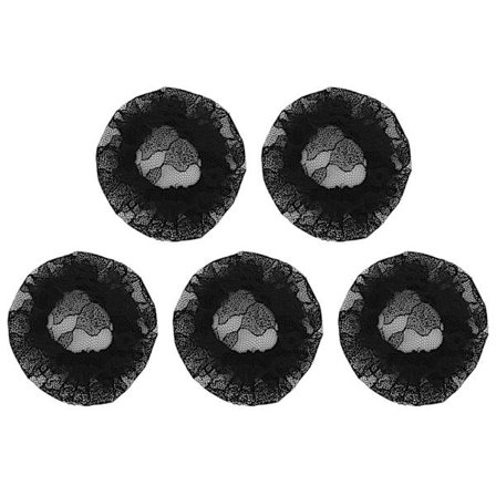 5 stk pustende kvinne hårnett mykt komfortabelt elastisk nylon hårnett sett for kjøkken