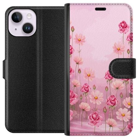 Yhteensopiva Lompakkokotelo Apple iPhone 14 Petal Reverie Soft Blush