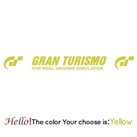 Modevindue Gran Turismo Bilstickere Voiture Mode Vinyl Dekal Bil Dekorative Tilbehør Sort/hvid Vinyl Sticker