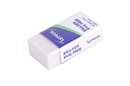 LYRECO Radergummi LYRECO 42x20x12mm vit - Lyreco - Skola och förskola - Pennor och tillbehör - Radergummi