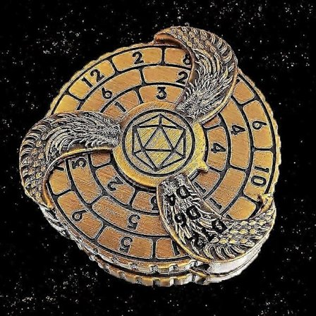 Roterende Roulette Terning Fingerspids Gyro Terning Dnd Metal Terning Til Dungeons & Dragons Dnd Terning Warhammer Rollespil Spillere