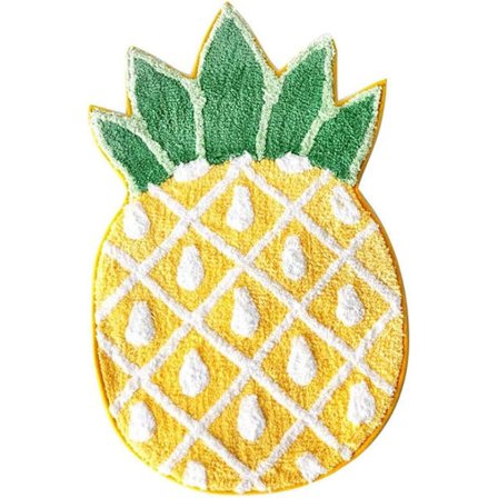 Ananas-ovimatto, liukumaton aluematto, sarjakuva-ananas-tervetuliaismatto kodin sisustukseen, olohuoneeseen, makuuhuoneeseen, kylpyhuoneeseen, 