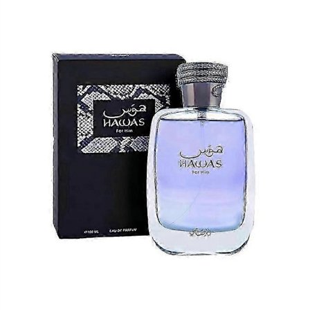 HAWAS FOR HIM Eau De Parfum 100ML, Pitkäkestoinen Pour Homme Suihke