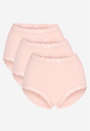 Cellbes of Sweden - Trusse med høj talje og blonde 3-pack i lys rosa til damer i størrelse 62/64