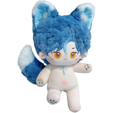 20cm Plussjdukke Kaninører Gutt Hale 8in Naken Humanoid Fyllt (4-med Skjelett)