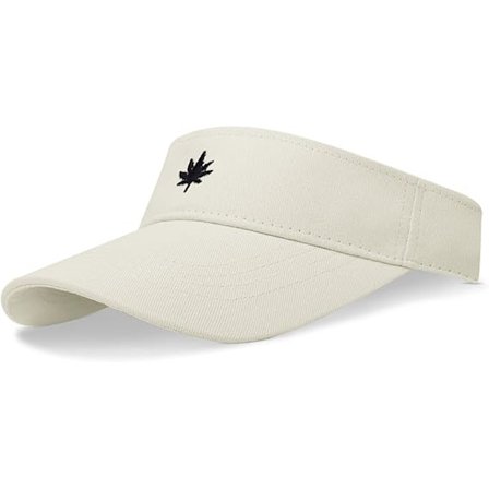 Dame solhat - Unisex visirkasket, ahornblad broderet justerbar golfkasket egnet til udendørs sport