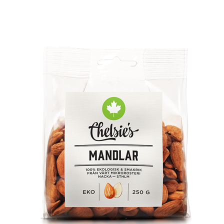 Chelsie s Organic Gourmet Prod Mandlar 250 g