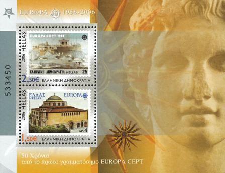 Grækenland 2006 - EUROPA CEPT 50år - Postfrisk miniark - Postfrisk miniark