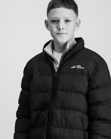 Les Deux Newport Padded Jacket Kids Schwarz Jacken Jungen - Kidsbrandstore