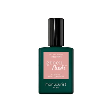 Manucurist GREEN FLASH - Smalto Semipermanente Shell Beige 15ml - Smalto Gel e semipermanente