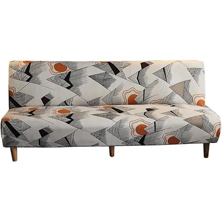 Sofföverdrag utan armstöd stretch 2-sits sofföverdrag hopfällbar