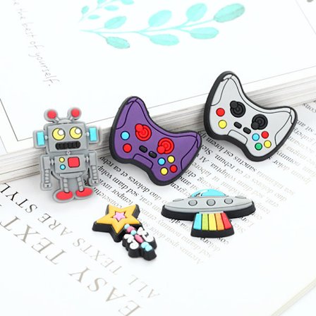 Dekorationer för skosmycken, 10 st skosmycken passar för träskor och