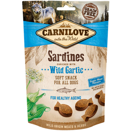 Carnilove - Halvfuktige sardiner og ramsløk til hund 200 g - Hund - Hundegodbiter & tyggebein - Naturlige godbiter for hund - ZOO.no