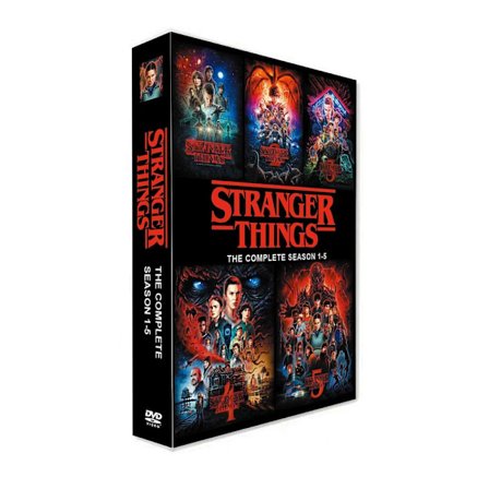 Original amerikansk tv-serie Stranger Things Sæson 1-5, 14 DVD'er, engelsk lyd og undertekster