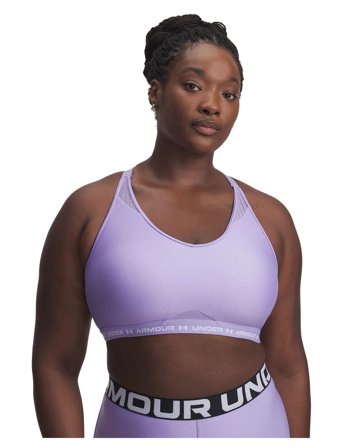 Under Armour Ua Crossback Low Bra - Purple - M