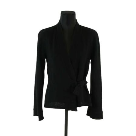 Chanel Vintage Pre-owned Stof toppe Sort, Dame