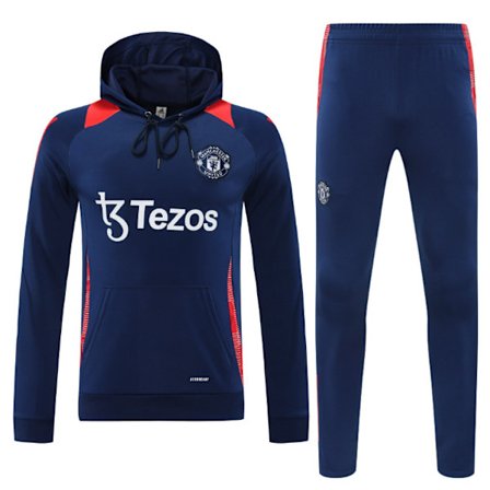 2025-sesongen Manchester Football Club Høst/Vinter Treningssett - Langermet Hettejakke Treningsdress