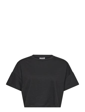 Nmalena S/S O-Neck Semicrop Top Fwd Noos NOISY MAY Black