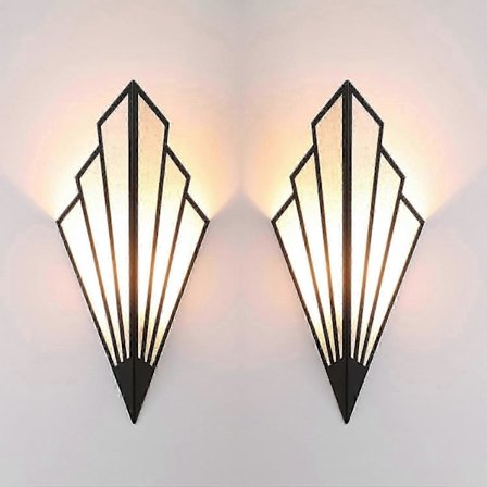 Moderne Væglampe Enkel Kreativ Væglampe til Soveværelse Gang Stue Væglampeholder E12 Fatning Art Deco Lysarmatur